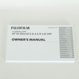 FUJIFILM XF16-50mmF2.8-4.8 R LM WR FUJIFILM XF16-50mmF2.8-4.8 R LM WR