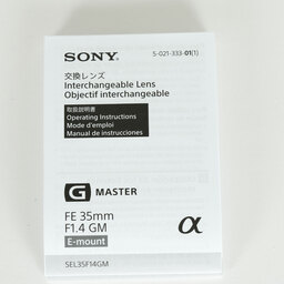 SONY FE 35mm F1.4 GM SEL35F14GM