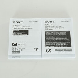 SONY FE 24-70mm F2.8 GM II SEL2470GM2 SONY FE 24-70mm F2.8 GM II SEL2470GM2