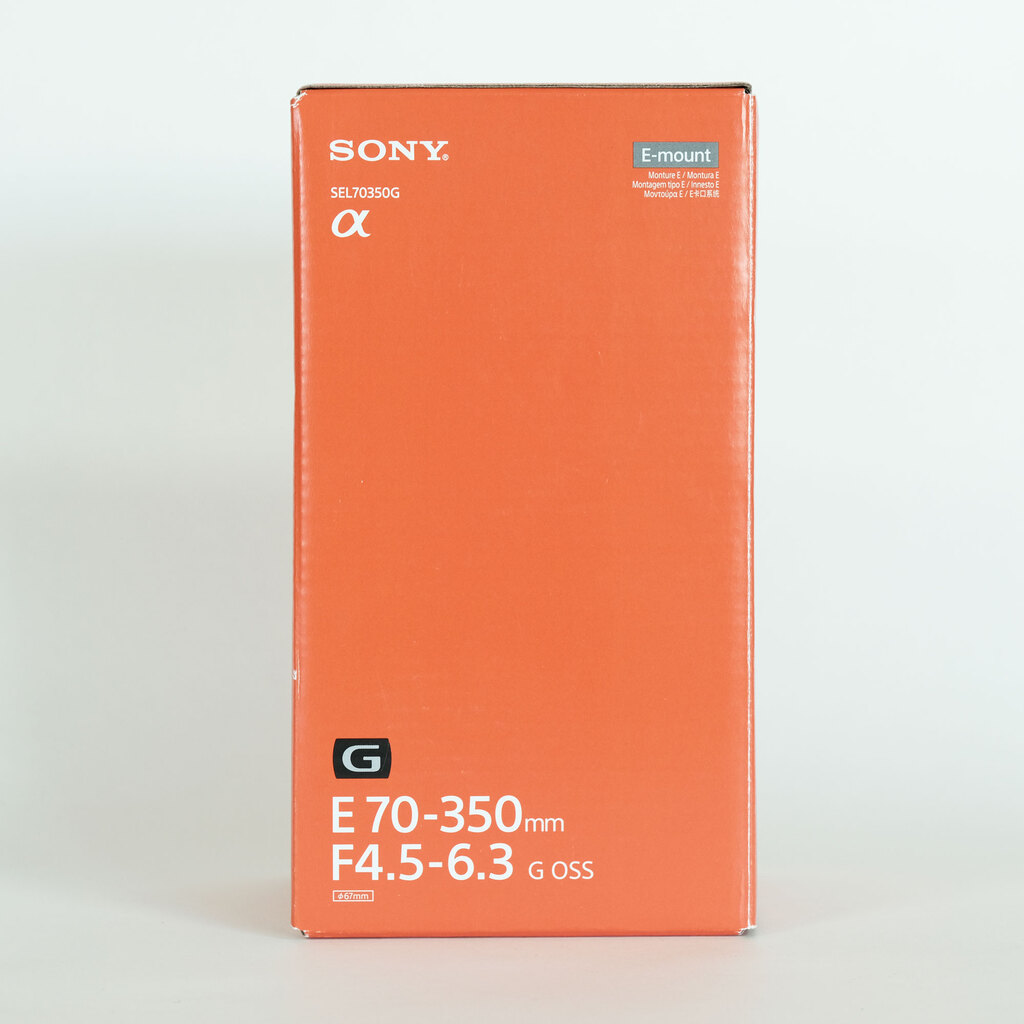 SONY E 70-350mm F4.5-6.3 OSS SEL70350G SONY E 70-350mm F4.5-6.3 OSS SEL70350G