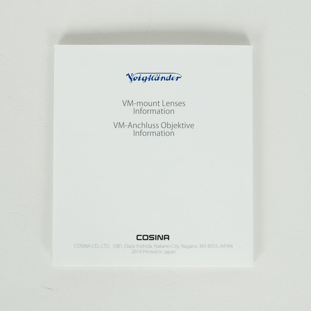 コシナ フォクトレンダー COLOR-SKOPAR 35mm F3.5 Aspherical VM ブラックペイント コシナ フォクトレンダー COLOR-SKOPAR 35mm F3.5 Aspherical VM ブラックペイント
