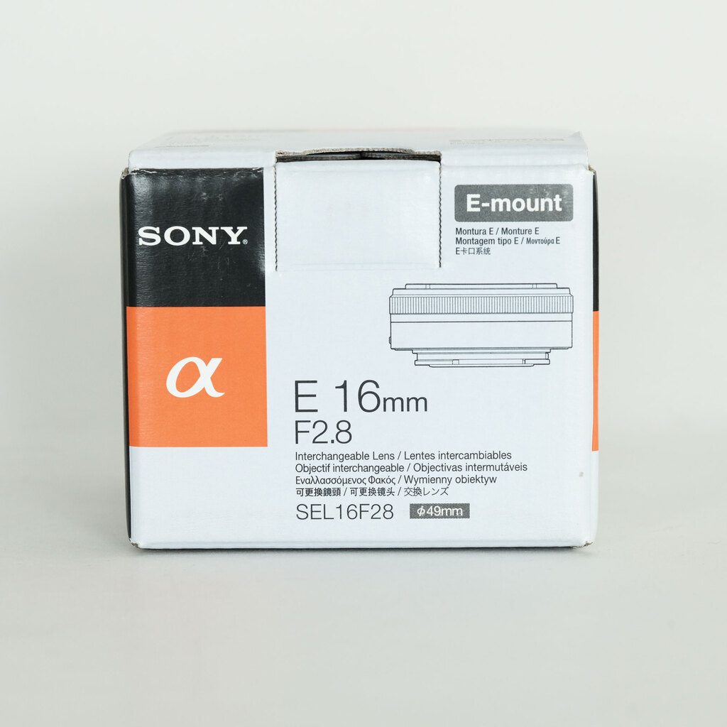SONY E 16mm F2.8 SEL16F28 SONY E 16mm F2.8 SEL16F28