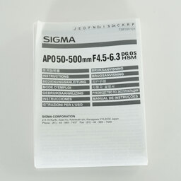 SIGMA APO 50-500mm F4.5-6.3 DG OS HSM (キヤノンEF用)