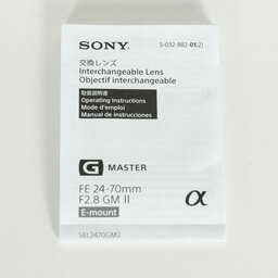 SONY FE 24-70mm F2.8 GM II SEL2470GM2