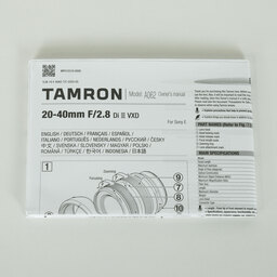 TAMRON 20-40mm F/2.8 Di III VXD(Model A062) [ソニーE用]