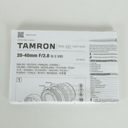 TAMRON 20-40mm F/2.8 Di III VXD(Model A062) [ソニーE用]