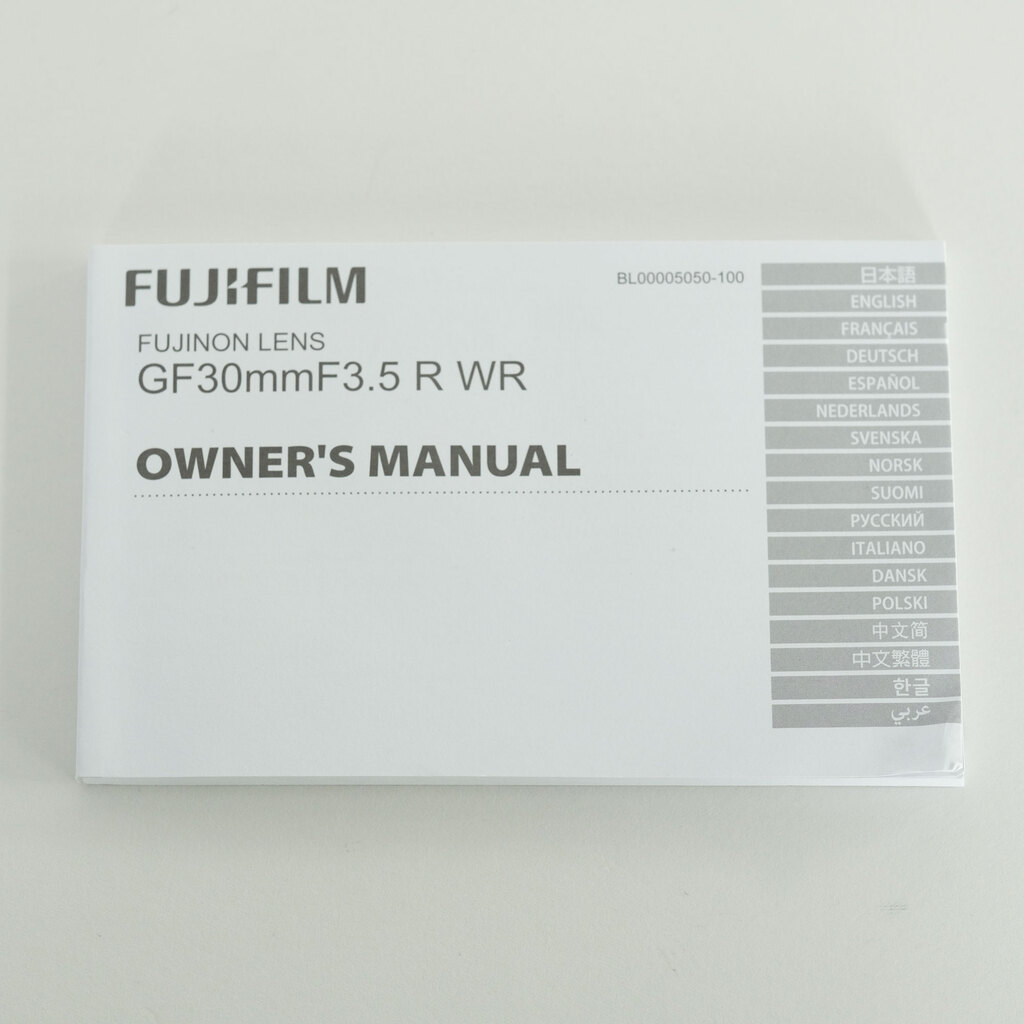 FUJIFILM GF30mmF3.5 R WR