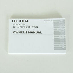 FUJIFILM XF27mmF2.8 R WR FUJIFILM XF27mmF2.8 R WR