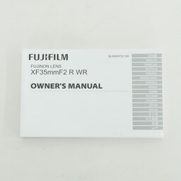 FUJIFILM XF35mmF2 R WR FUJIFILM XF35mmF2 R WR