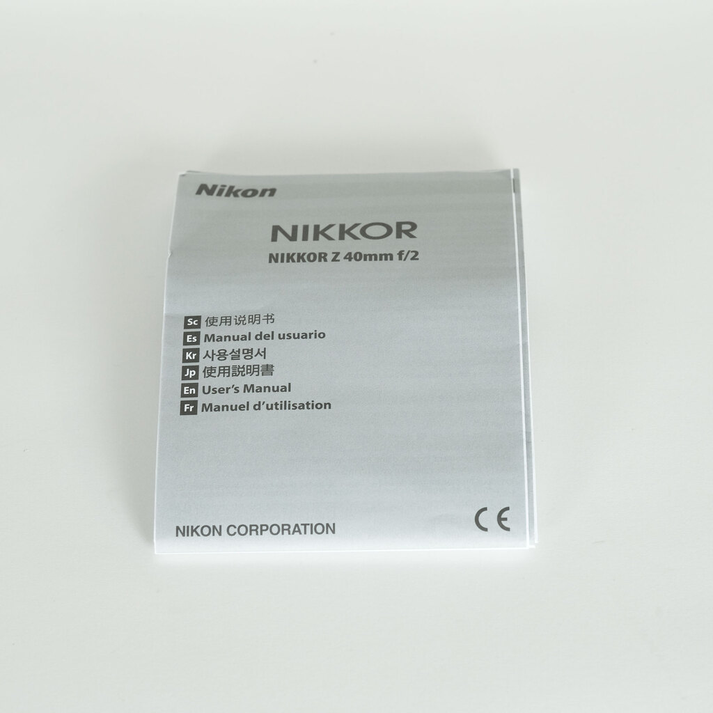 Nikon NIKKOR Z 40mm f/2 Nikon NIKKOR Z 40mm f/2