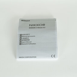Nikon NIKKOR Z 40mm f/2 Nikon NIKKOR Z 40mm f/2