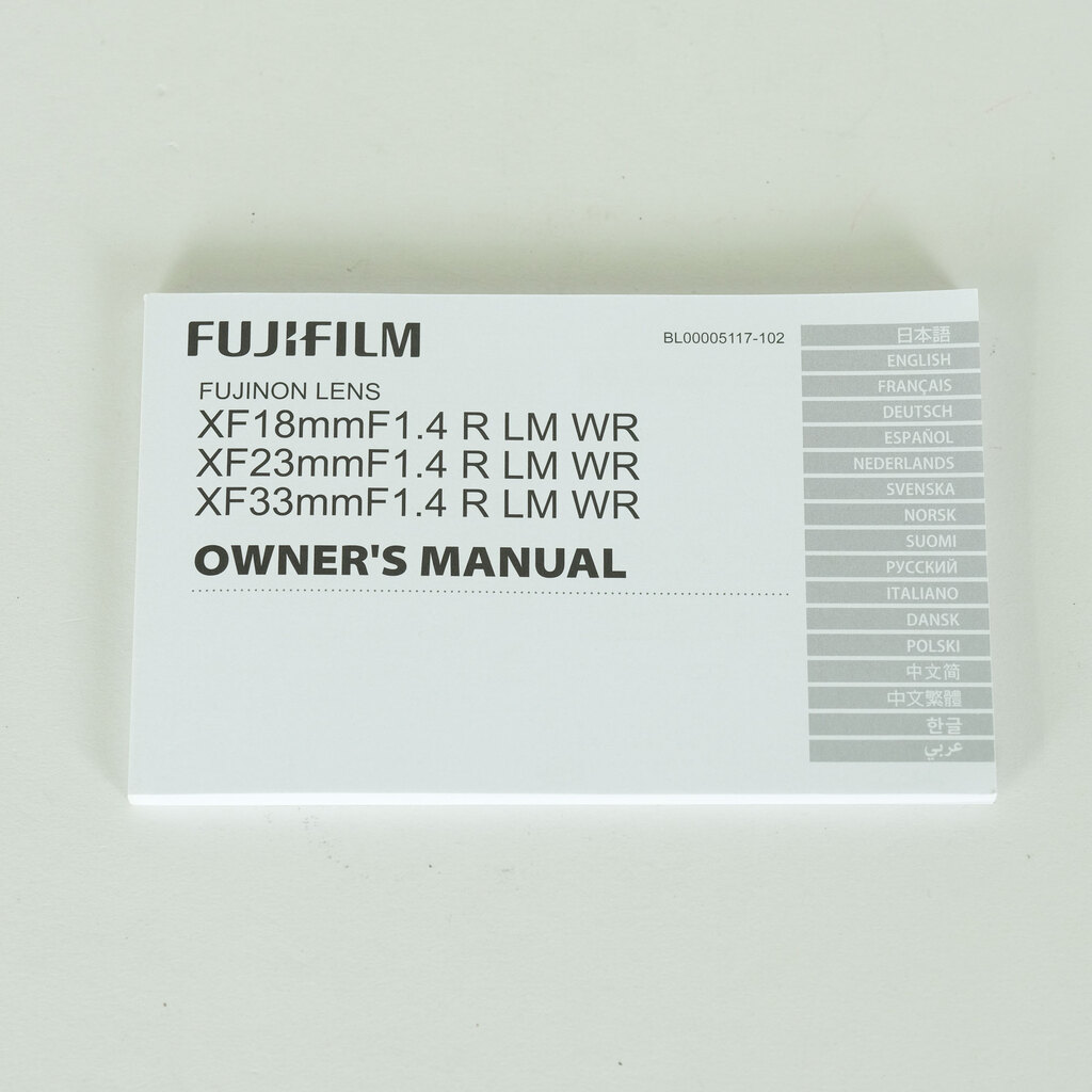 FUJIFILM XF33mmF1.4 R LM WR