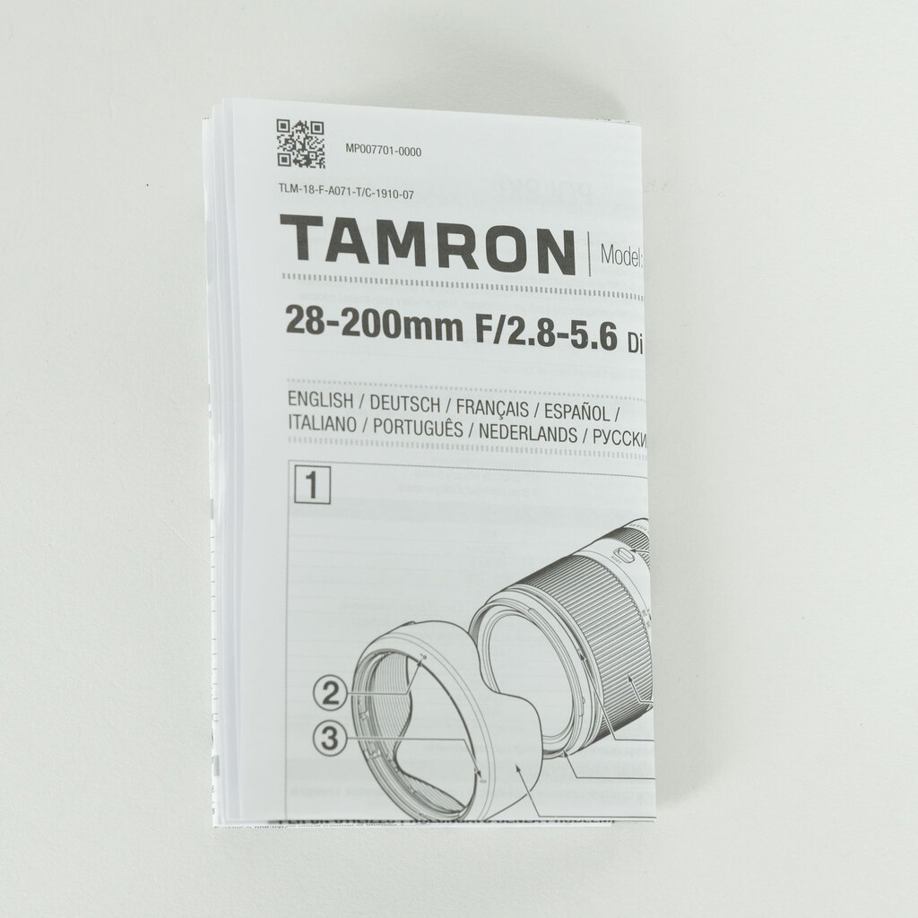 TAMRON 28-200mm F/2.8-5.6 Di III RXD (Model A071) [ソニーE用]