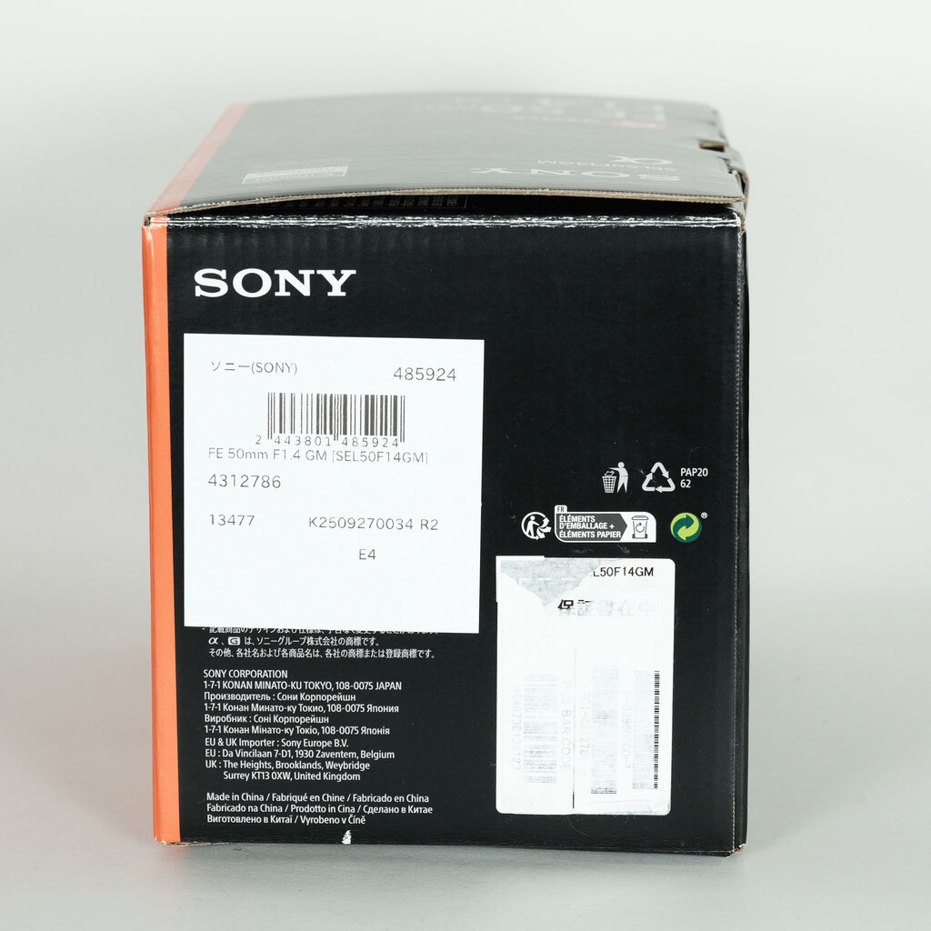 SONY FE 50mm F1.4 GM SEL50F14GM SONY FE 50mm F1.4 GM SEL50F14GM