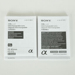 SONY FE 40mm F2.5 G SEL40F25G SONY FE 40mm F2.5 G SEL40F25G