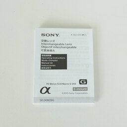 SONY FE 90mm F2.8 Macro G OSS SEL90M28G SONY FE 90mm F2.8 Macro G OSS SEL90M28G