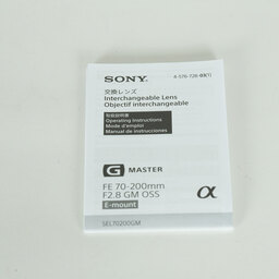 SONY FE 70-200mm F2.8 GM OSS SEL70200GM SONY FE 70-200mm F2.8 GM OSS SEL70200GM