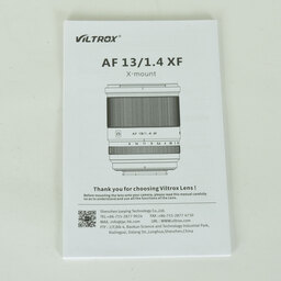 VILTROX AF 13mm F1.4(フジフイルムX用) VILTROX AF 13mm F1.4(フジフイルムX用)