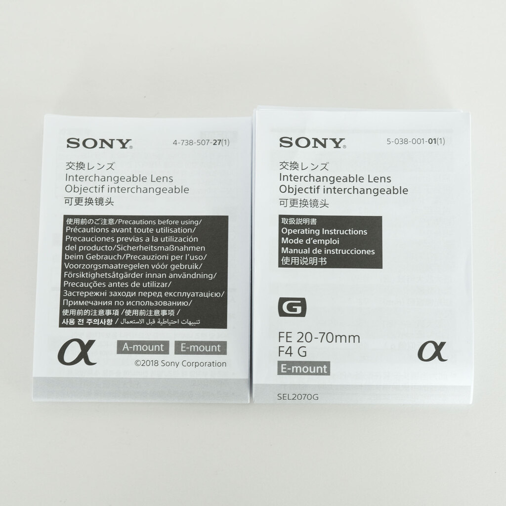 SONY FE 20-70mm F4 G SEL2070G SONY FE 20-70mm F4 G SEL2070G