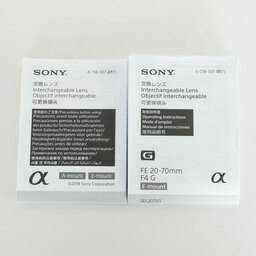 SONY FE 20-70mm F4 G SEL2070G SONY FE 20-70mm F4 G SEL2070G