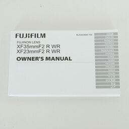 FUJIFILM XF23mmF2 R WR