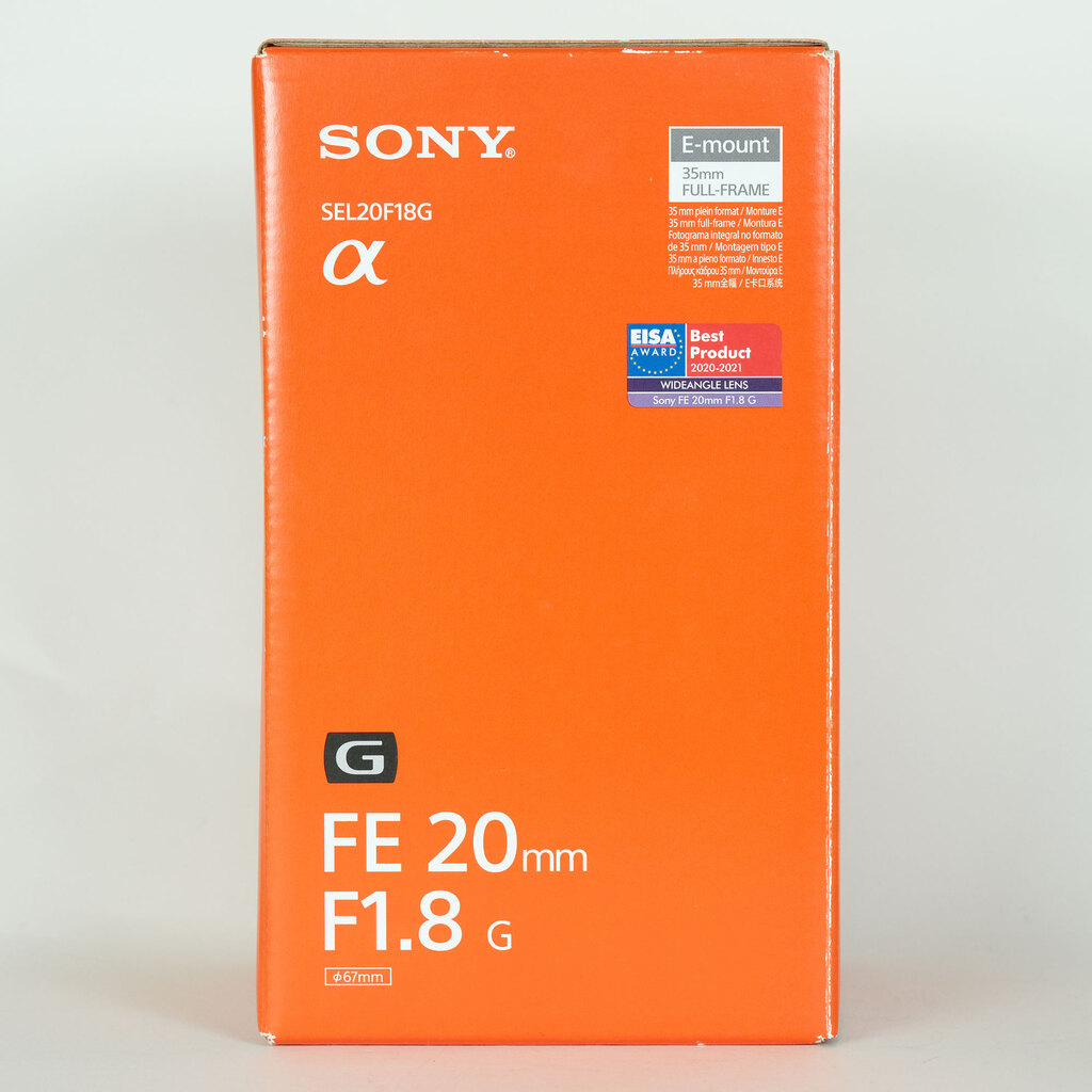SONY FE 20mm F1.8 G SEL20F18G