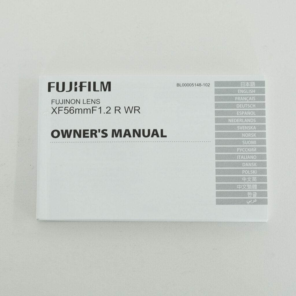 FUJIFILM XF56mmF1.2 R WR FUJIFILM XF56mmF1.2 R WR