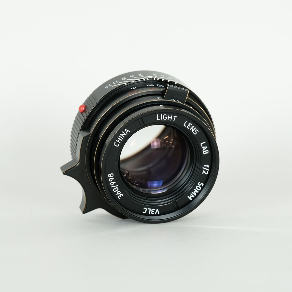 Light lens lab M 50mm f/2 ライカM用 ヴィンテージブラック セット(フード、UVフィルター付属)