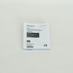 SONY FE 20mm F1.8 G SEL20F18G SONY FE 20mm F1.8 G SEL20F18G