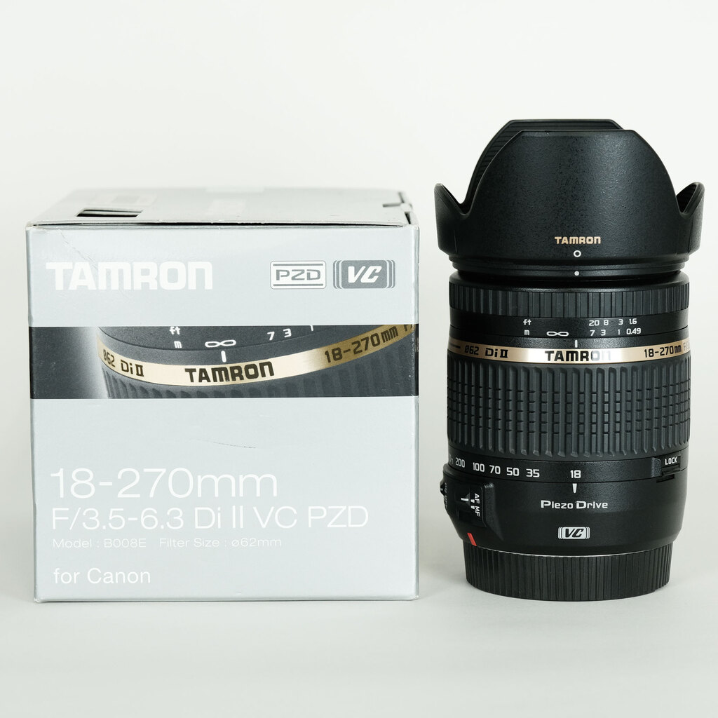 TAMRON 18-270mm F3.5-6.3 DiII VC PZD/Model B008E(キヤノンEF用) TAMRON 18-270mm F3.5-6.3 DiII VC PZD/Model B008E(キヤノンEF用)