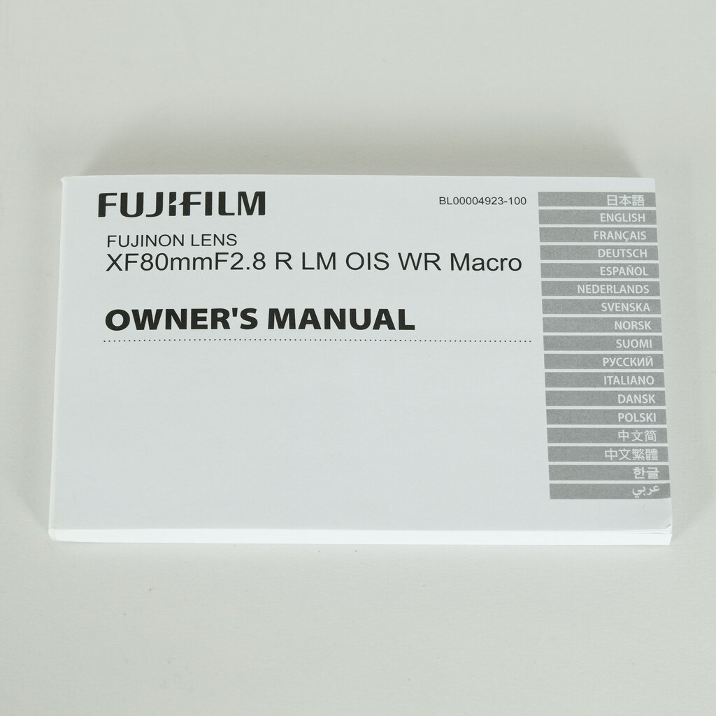 FUJIFILM XF80mmF2.8 R LM OIS WR Macro FUJIFILM XF80mmF2.8 R LM OIS WR Macro