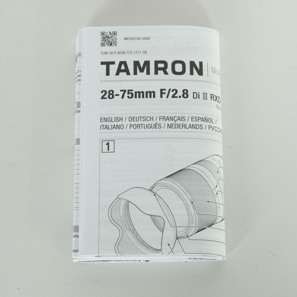 TAMRON 28-75mm F/2.8 Di III RXD (Model A036) [ソニーE用]