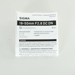 SIGMA 18-50mm F2.8 DC DN｜Contemporary [キヤノンRF用]