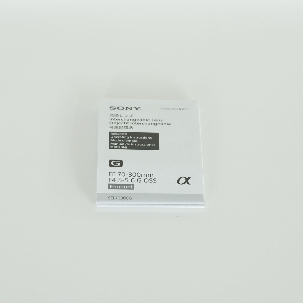 SONY FE 70-300mm F4.5-5.6 G OSS SEL70300G SONY FE 70-300mm F4.5-5.6 G OSS SEL70300G