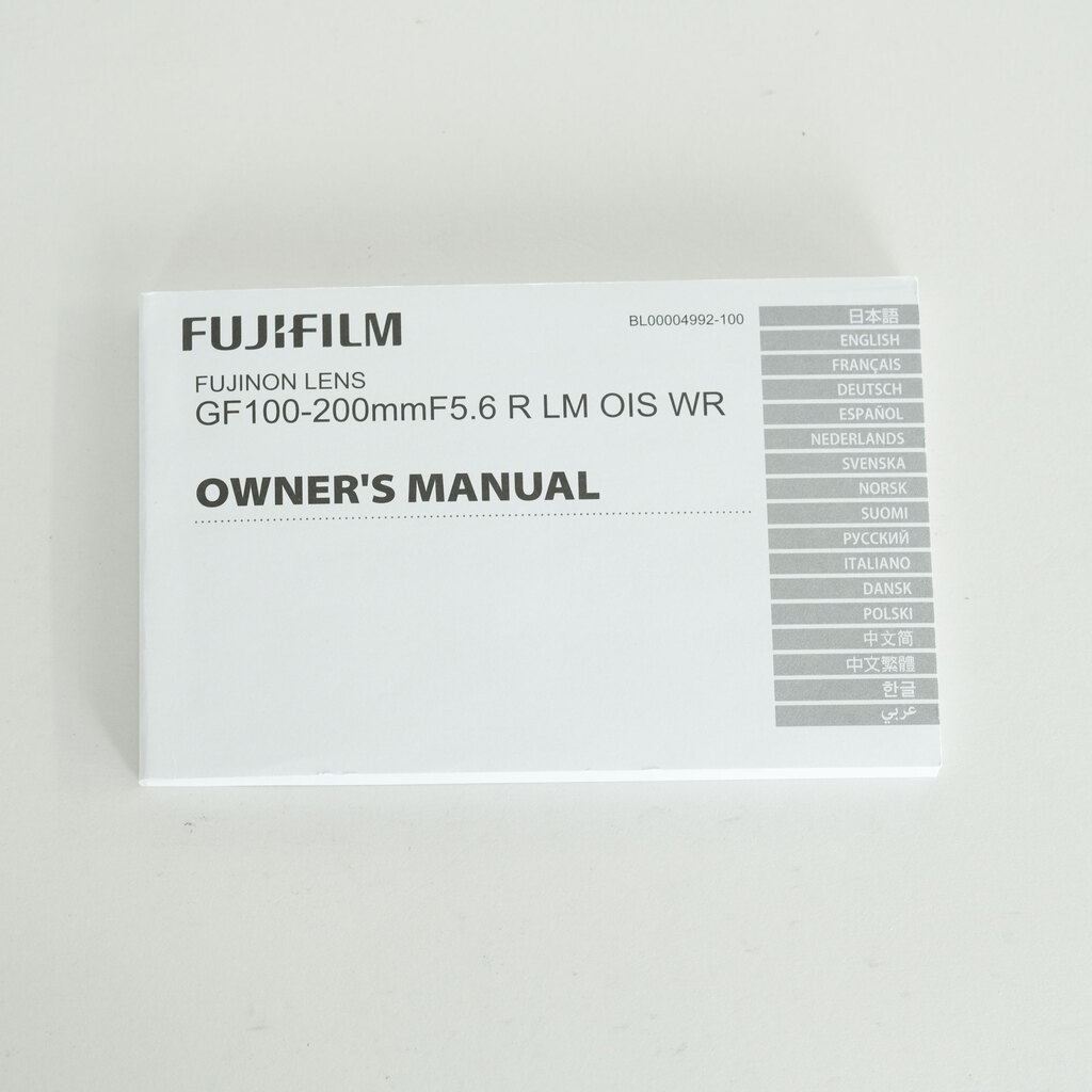 FUJIFILM GF100-200mmF5.6 R LM OIS WR FUJIFILM GF100-200mmF5.6 R LM OIS WR