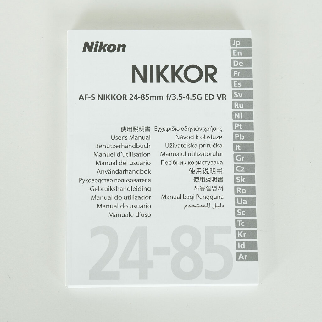 Nikon AF-S NIKKOR 24-85mm F3.5-4.5G ED VR