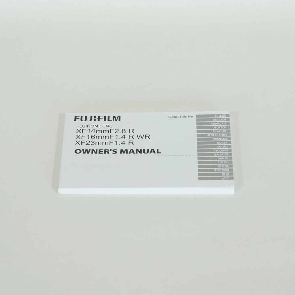 FUJIFILM XF16mmF1.4 R WR FUJIFILM XF16mmF1.4 R WR