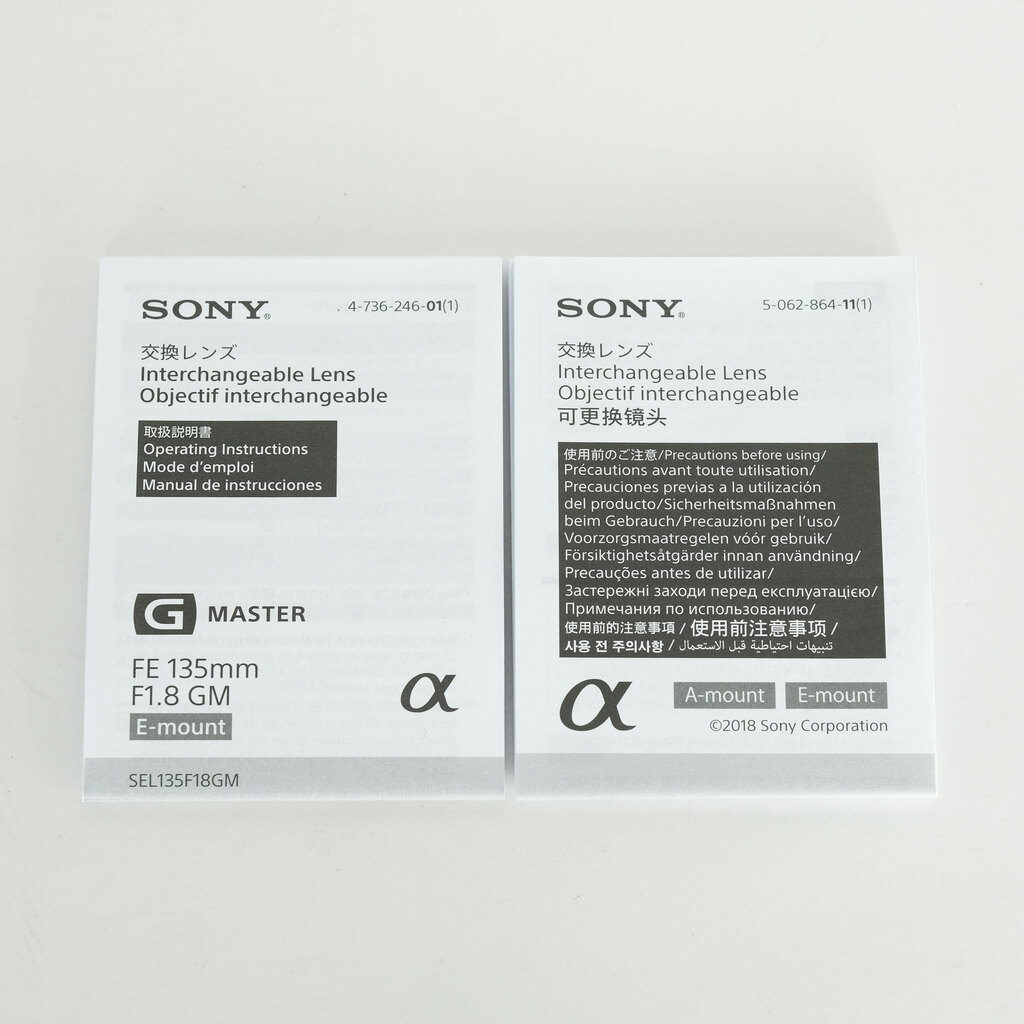 SONY FE 135mm F1.8 GM SEL135F18GM SONY FE 135mm F1.8 GM SEL135F18GM