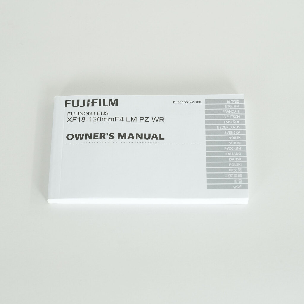 FUJIFUILM XF18-120mmF4 LM PZ WR FUJIFUILM XF18-120mmF4 LM PZ WR