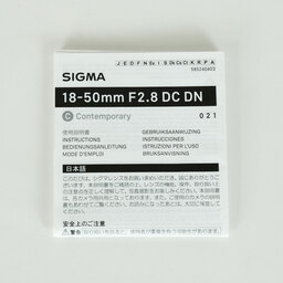 SIGMA 18-50mm F2.8 DC DN｜Contemporary [ソニーE用]