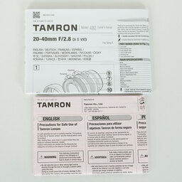 TAMRON 20-40mm F/2.8 Di III VXD(Model A062) [ソニーE用]