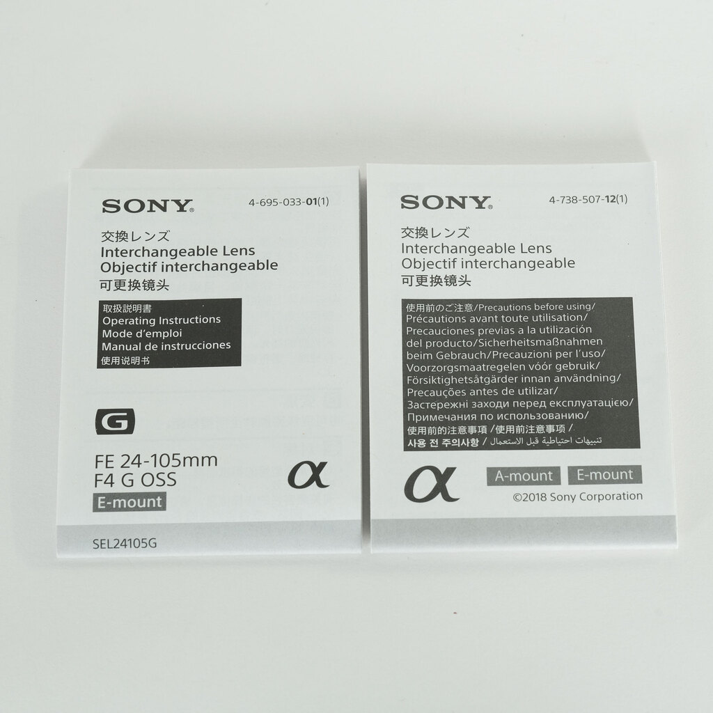 SONY FE 24-105mm F4 G OSS SEL24105G SONY FE 24-105mm F4 G OSS SEL24105G