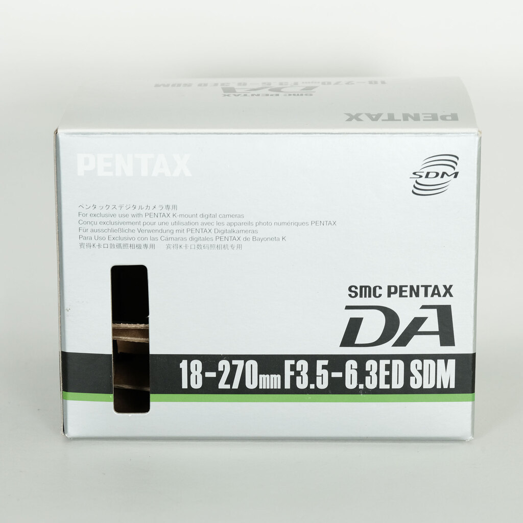 PENTAX smc PENTAX-DA 18-270mmF3.5-6.3ED SDM PENTAX smc PENTAX-DA 18-270mmF3.5-6.3ED SDM