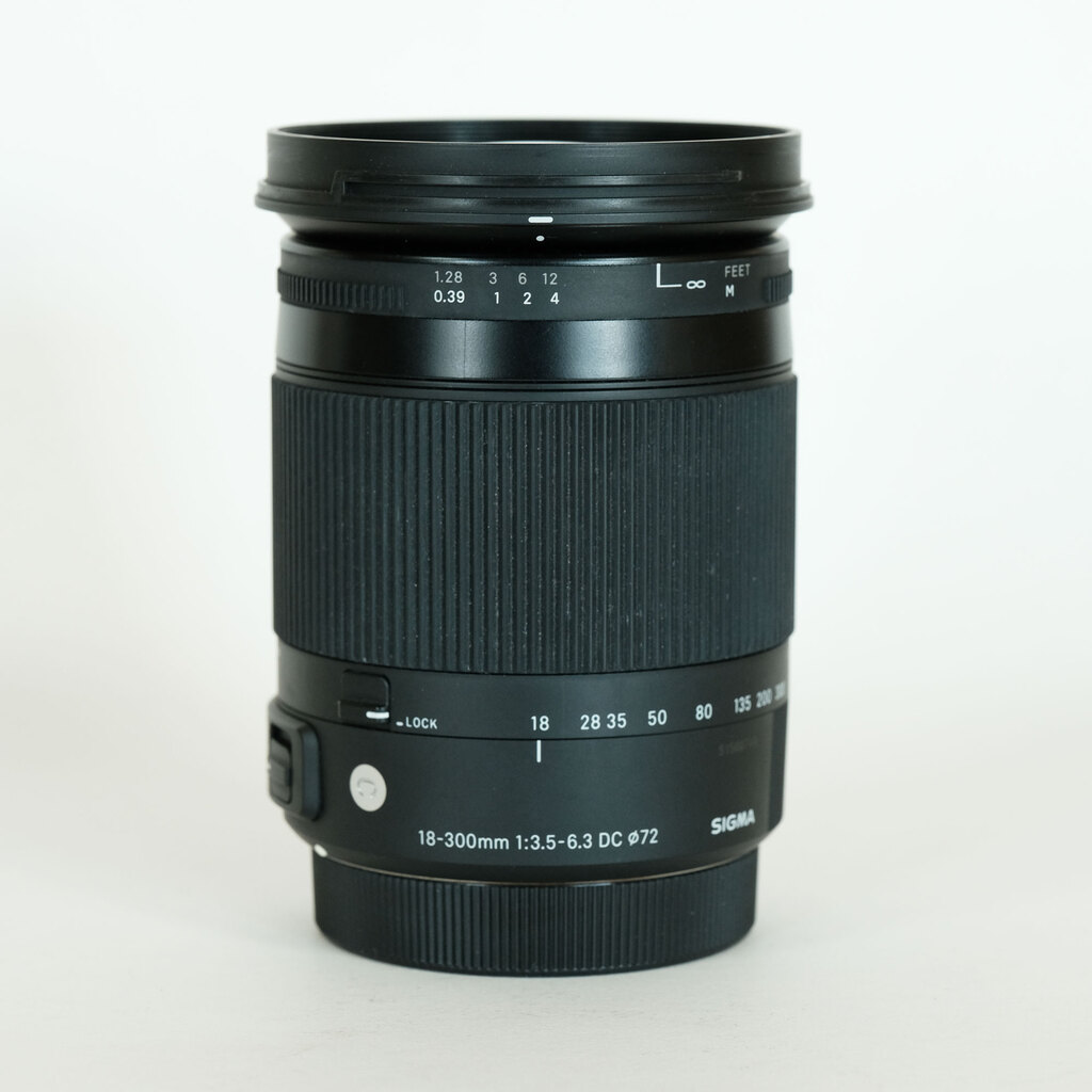 【中古】シグマ 18-300mm 1:3.5-6.3 DC キヤノンマウント DC（シグマ） シグマ SIGMA 18-300mm F3.5-6.3 DC MACRO OS HS