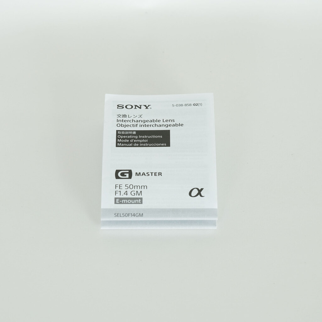 SONY FE 50mm F1.4 GM SEL50F14GM SONY FE 50mm F1.4 GM SEL50F14GM