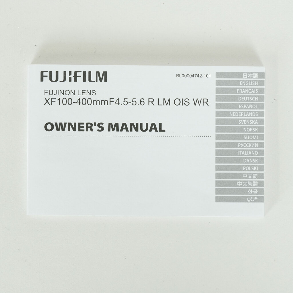 FUJIFILM XF100-400mmF4.5-5.6 R LM OIS WR FUJIFILM XF100-400mmF4.5-5.6 R LM OIS WR