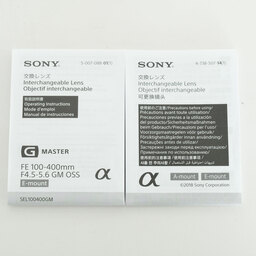 SONY FE 100-400mm F4.5-5.6 GM OSS SEL100400GM SONY FE 100-400mm F4.5-5.6 GM OSS SEL100400GM