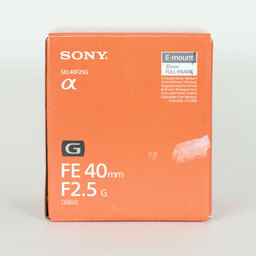 SONY FE 40mm F2.5 G SEL40F25G SONY FE 40mm F2.5 G SEL40F25G