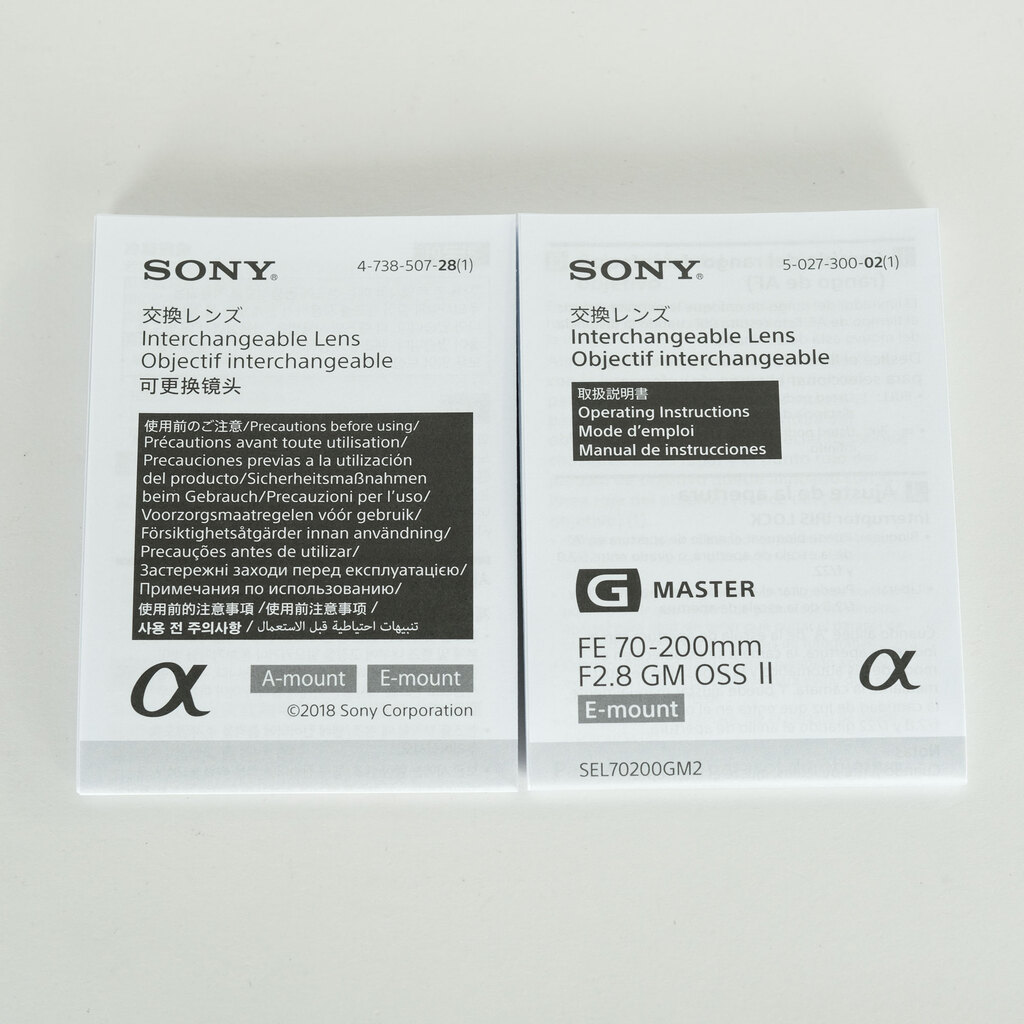 SONY FE 70-200mm F2.8 GM OSS II SEL70200GM2