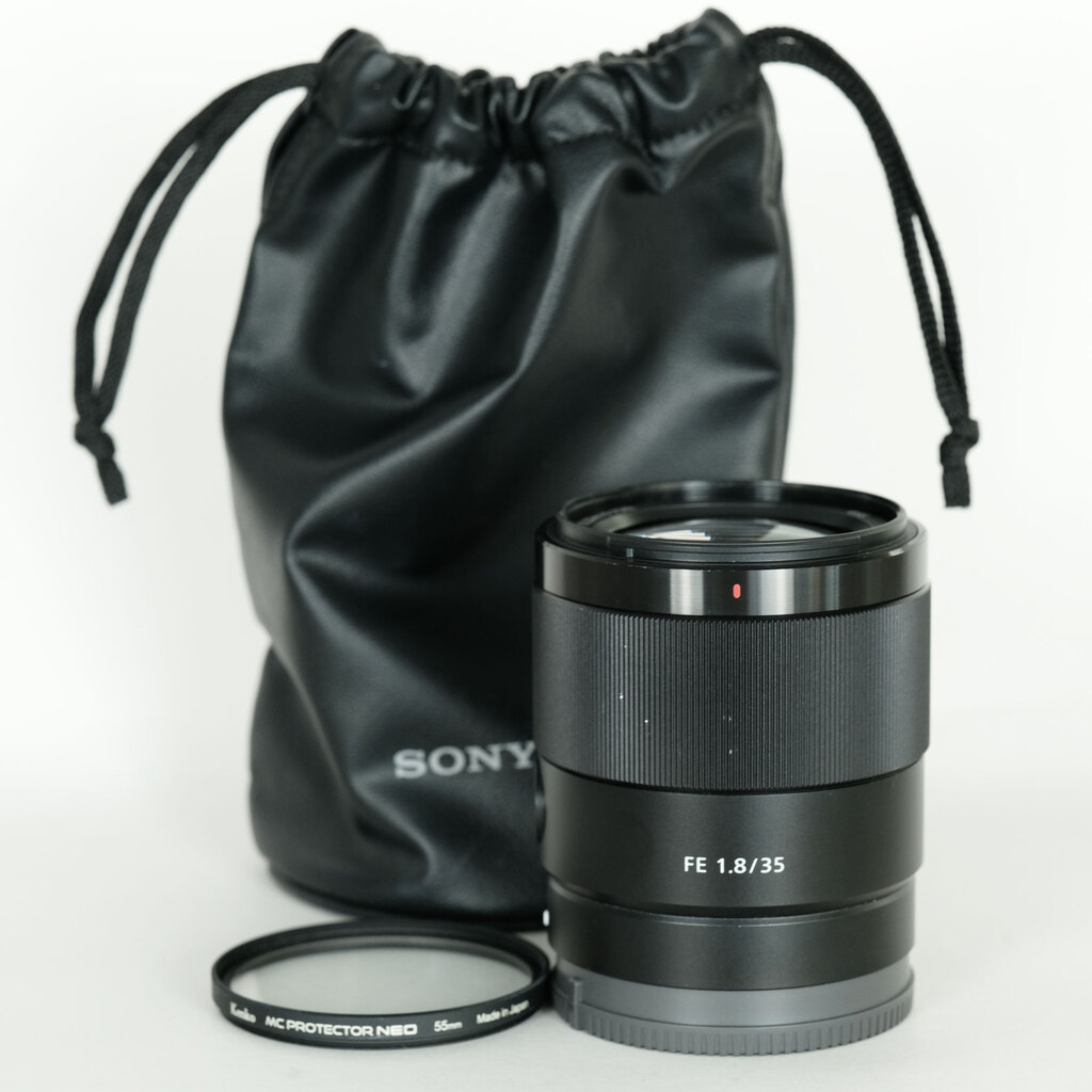 SONY FE35 F1.8 SEL35F18F 元箱　ケンコーMCプロテクタ SONY FE35 F1.8 SEL35F18F 元箱 ケンコーMCプロテクタ